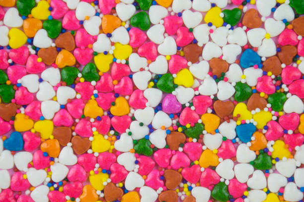 istock sprinkles background, sugar sprinkle dots, decoration for cake and bakery 1144145433