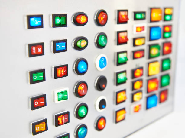 istock Electric start stop switches 1144146233