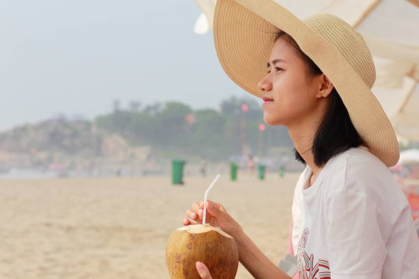 young woman at the beach