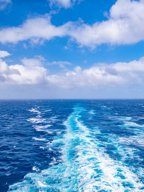 istock The oceanfront and the blue sky from the cruise ship 1144146627