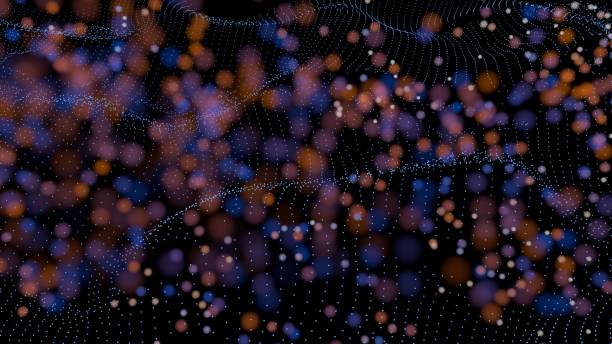 istock Abstract digital wave particle. Abstract music background. Futuristic point wave. Big data. 3D Illustration 1144148045