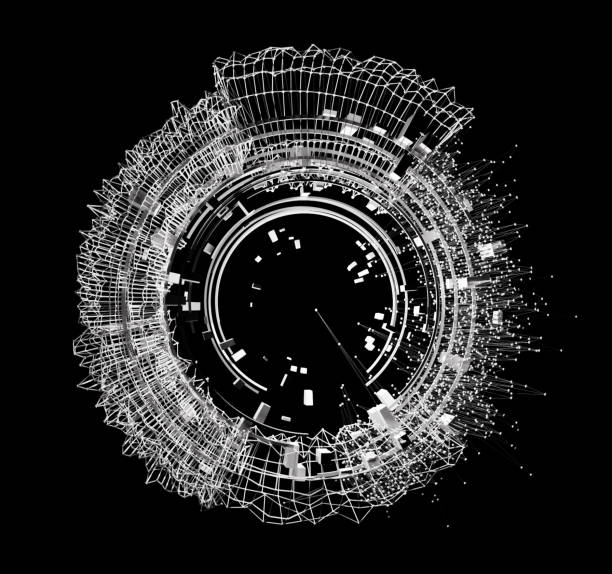 istock Concept Design Abstract Architecture or HUD Element or Space Station 1144148682