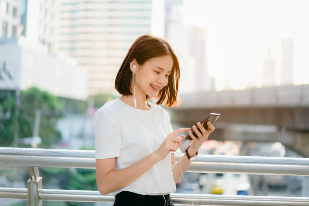 istock Woman using smartphone, During leisure time. The concept of using the phone is essential in everyday life. 1144149123