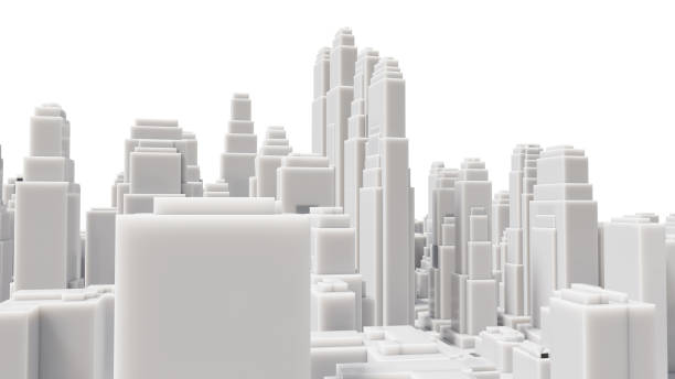 istock Aerial view of cityscape background 1144149391