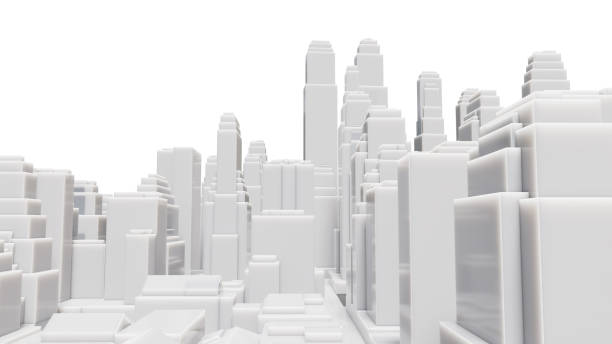 istock Aerial view of cityscape background 1144149397