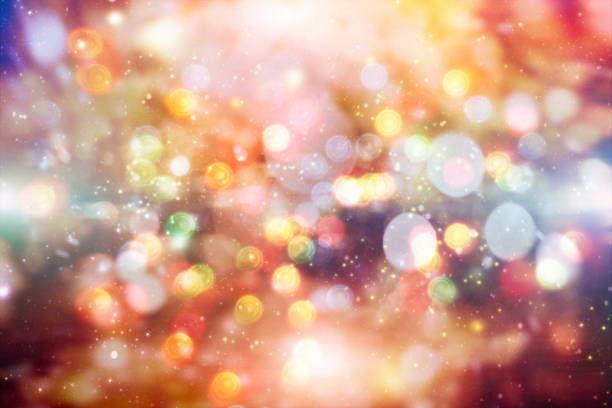 istock Blurred bokeh light background, Christmas and New Year holidays background 1144151955