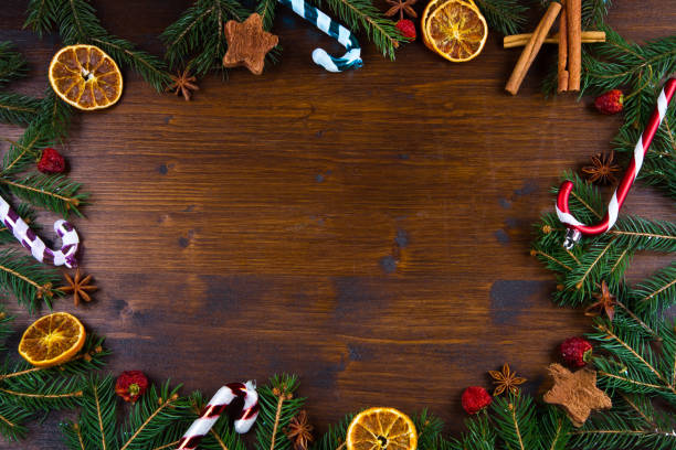 istock Christmas Holiday wood Background 1144152412