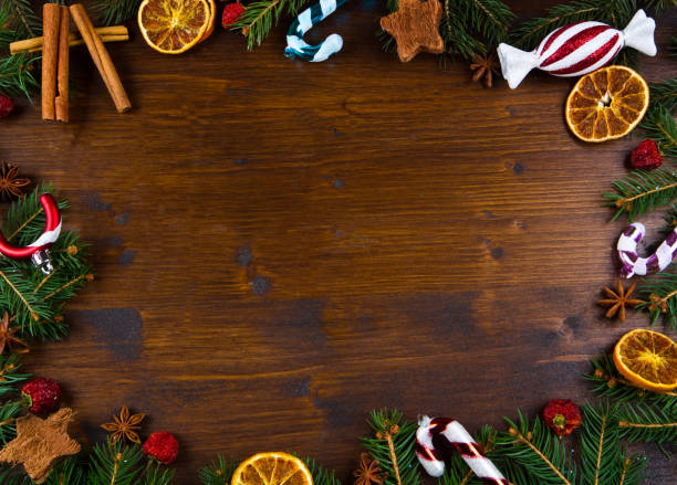 istock Christmas Holiday wood Background 1144154460