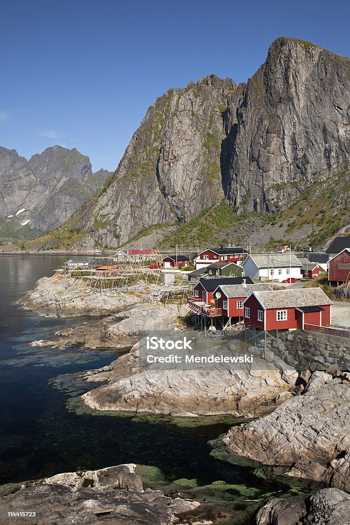 Lofoten village - Foto de stock de Agua libre de derechos