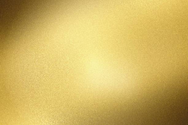 istock Abstract texture background, sparkle brushed golden metal wall 1144157689
