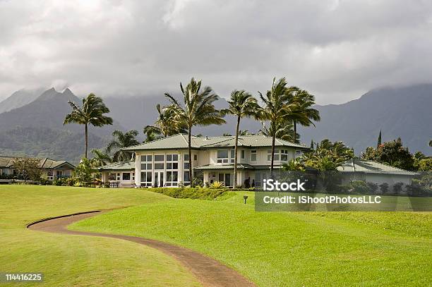 Luxury Home On A Golf Course Stock Photo - Download Image Now - Hawaii Islands, House, Golf Course