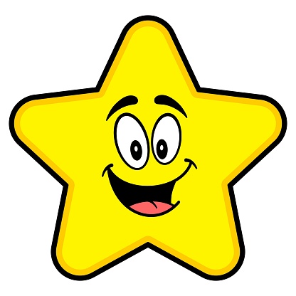Ilustración de Estrella De Dibujos Animados y más Vectores Libres de  Derechos de Amarillo - Color - Amarillo - Color, Celebración - Ocasión  especial, Cuadrado - Composición - iStock