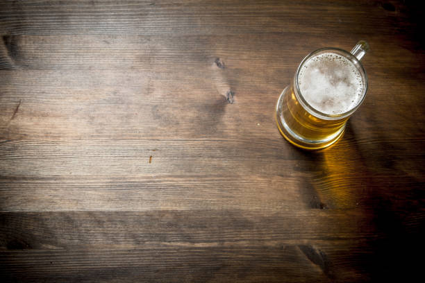 istock One glass mug of beer. 1144173470