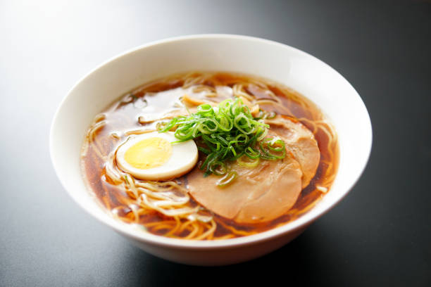 istock Ramen noodles in soy sauce flavored soup. 1144176841