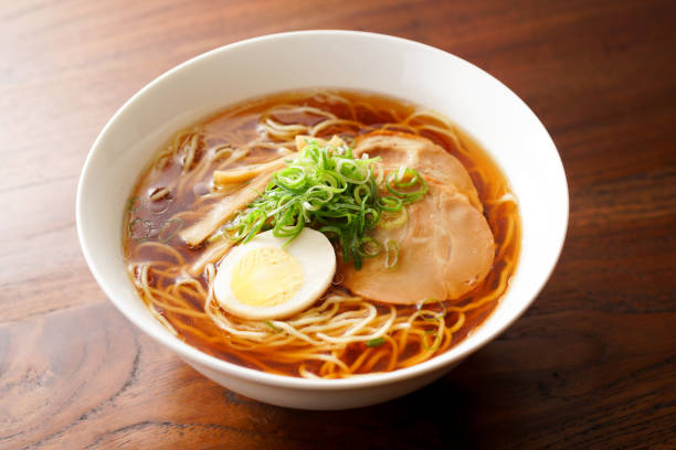 istock Ramen noodles in soy sauce flavored soup. 1144177075
