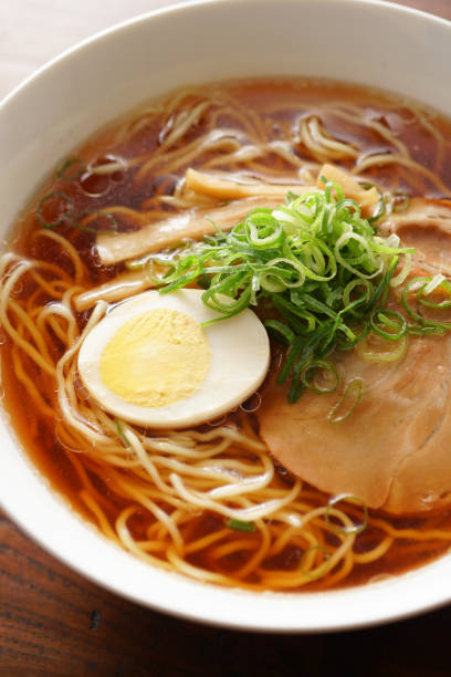 istock Ramen noodles in soy sauce flavored soup. 1144177123
