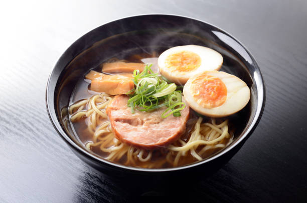 istock Ramen noodles in soy sauce flavored soup. 1144177731