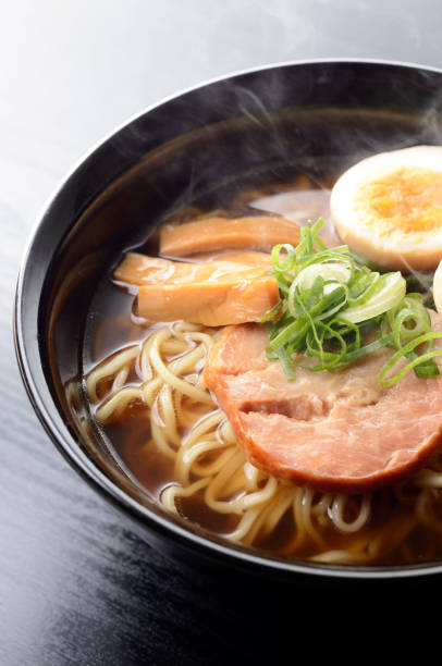 istock Ramen noodles in soy sauce flavored soup. 1144177865