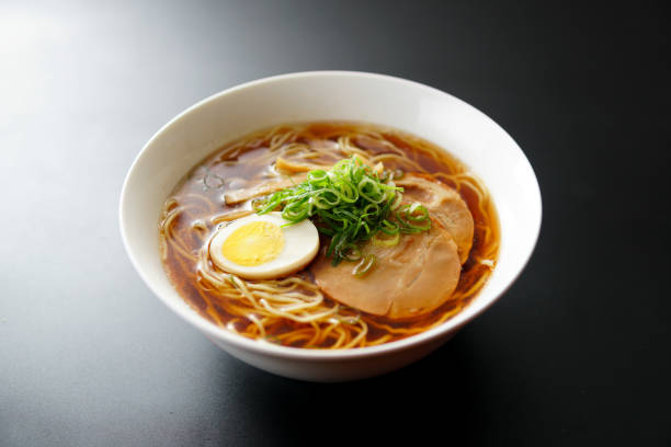istock Ramen noodles in soy sauce flavored soup. 1144177975