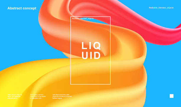 Trendy design template with fluid and liquid shapes. Abstract gradient backgrounds. Applicable for covers, websites, flyers, presentations, banners. Vector illustration. Eps10 Trendy design template with fluid and liquid shapes. Abstract gradient backgrounds. Applicable for covers, websites, flyers, presentations, banners. Vector illustration. Eps10 liquid stock illustrations