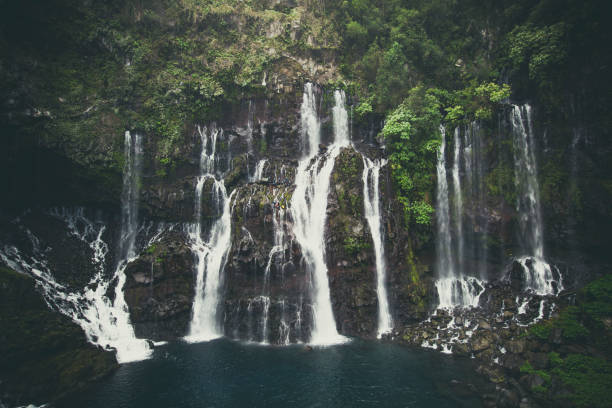 istock langevin waterfall, reunion island 1144186425