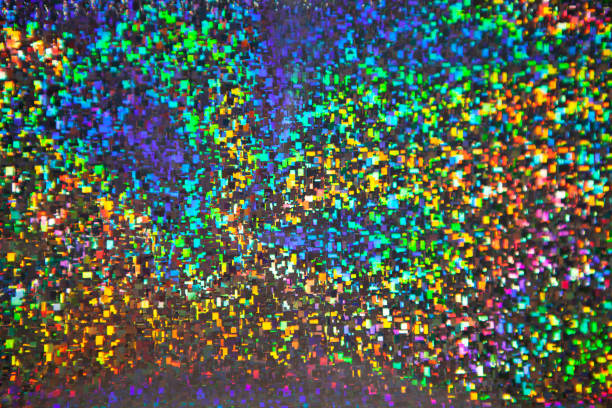 istock Abstract holografic background with numerous colourful bright festive glitter. Texture with copy space for text. Celebration, holidays concept. Horizontal. 1144189448