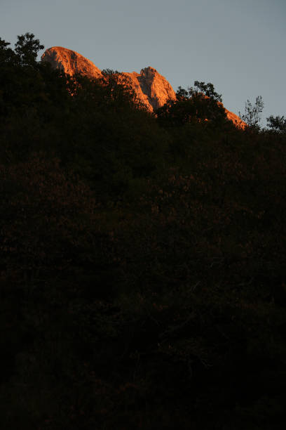 istock Alpi Apuane, Massa Carrara, Tuscany, Italy. Mountain illuminated by the setting sun. 1144189904