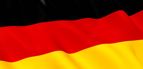 istock National Fabric Wave Close-up Flag of Germany 1144190863
