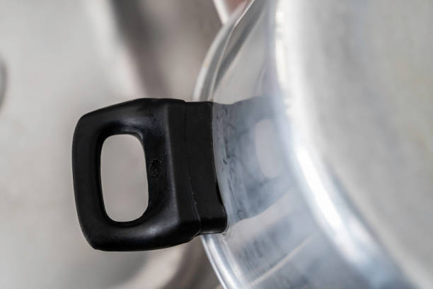 istock Cooking pot cleaned and drying over sink 1144198114