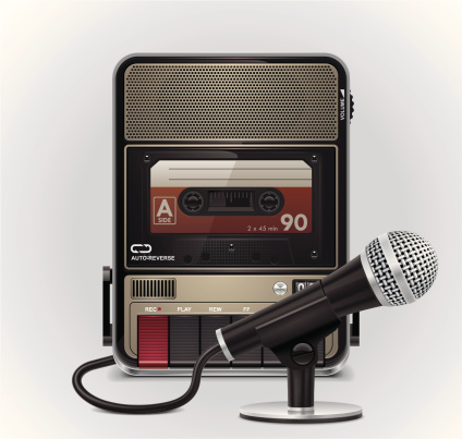 Cassette recorder with microphone XXL icon