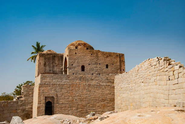 istock Old Ruins  in Hampi in India 1144200203