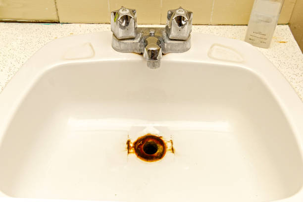 istock close up image of a rusted drain in bathroom sink 1144204189