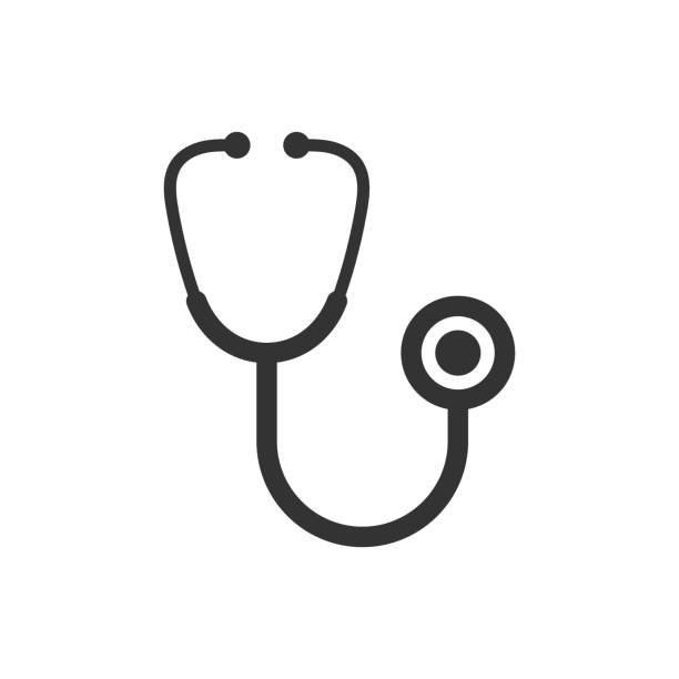 Stethoscope Sign Icon In Flat Style Doctor Medical Vector Illustration On  White Isolated Background Hospital Business Concept Stock Illustration -  Download Image Now - iStock