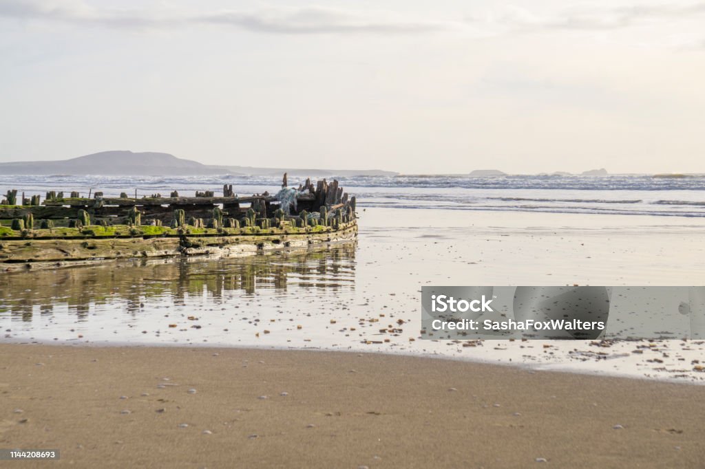 Sand Dunes Leading To Beach Stock Photo - Download Image Now - Bay of
