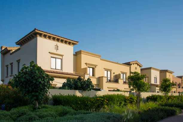 istock Gated residential compound of luxury villa development. 1144209256