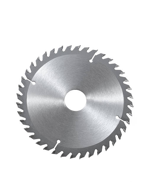 istock Circular saw blade for wood isolated on white background 114421132
