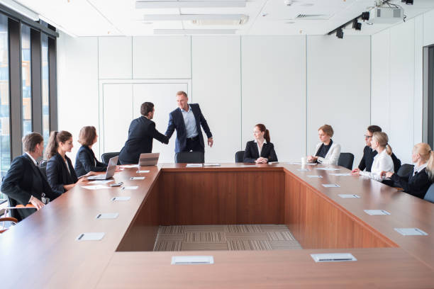 Business people meeting in office stock photo