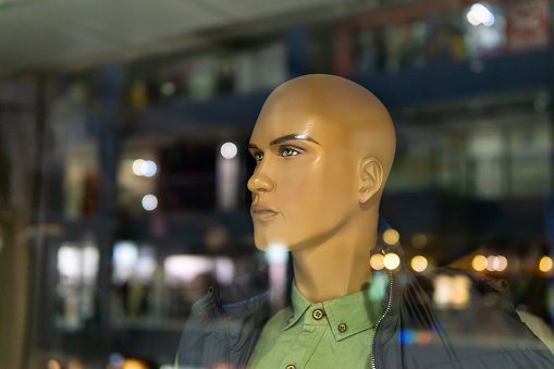 mannequin in the shop window