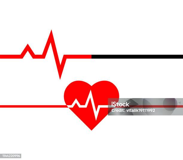 Heartbeat Icon Heart Beat Line In Linear Style Medical Icon Vector Stock Illustration - Download Image Now