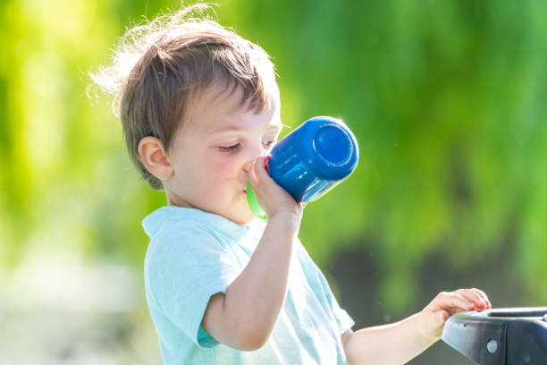 Baby with bottle