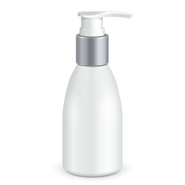 istock Gel, Foam Or Liquid Soap Dispenser Pump Plastic Bottle White. Mock Up Products On White Background Isolated. Ready For Your Design. Product Packing. Vector EPS10 1144221898