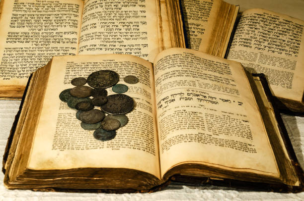 istock Holy old jewish books 1144222035