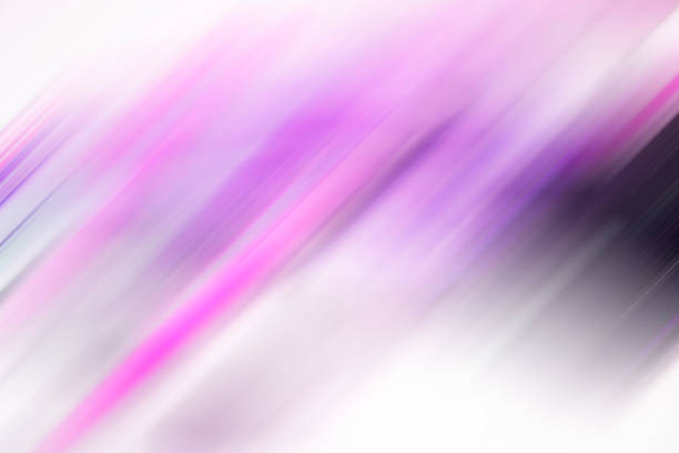 Purple blurred stripes and white spotlight background