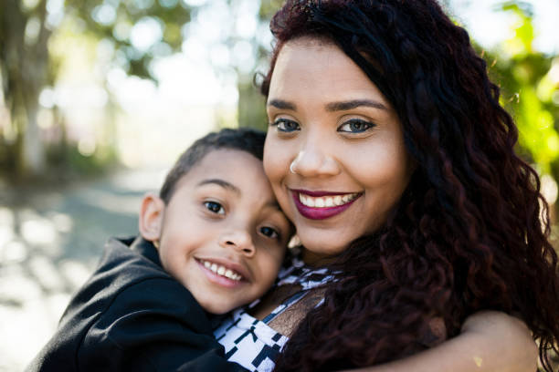 istock Mother and son on a sunny day 1144227037