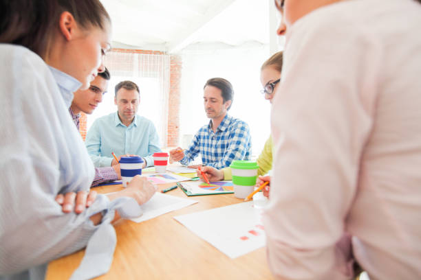 istock Business people discussing financial matter 1144229291