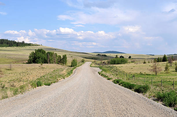 istock Gravel road 114423609