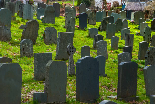 istock tombstones at the Old Cemetery. 1144236921