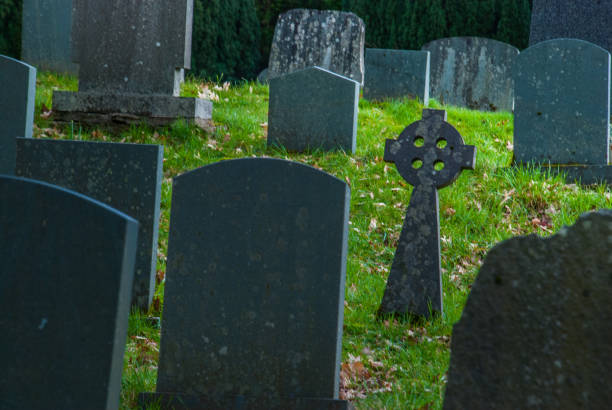 istock tombstones at the Old Cemetery. 1144236922
