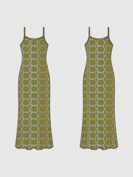 istock SHORT SLEEVE PENCIL DRESS MOCKUP FOR SHOWCASING FABRIC PATTERN DESIGN. 1144237859