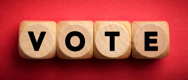 istock Vote Concept Wooden Blocks 1144238599